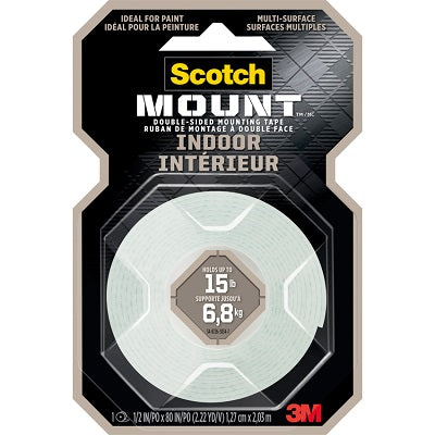Mounting Tape-Indoor Mount, 12.7Mm X 2Mm