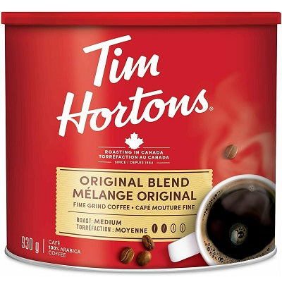 Coffee-Tim Hortons Original Blend, Fine 930G Can (07227)