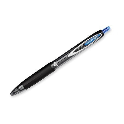 Pen-Retractable, Uni-Ball 207 Gel, Needle Blue,12/pk