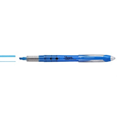 Highlighter-Sharpie Liquid, Fluorescent Blue,12/pk