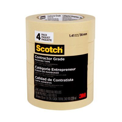 Tape-Masking, General Purpose 36Mmx55M 4/Pack