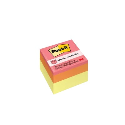 Notes-Post-It Cube, 2X2 Canary Wave