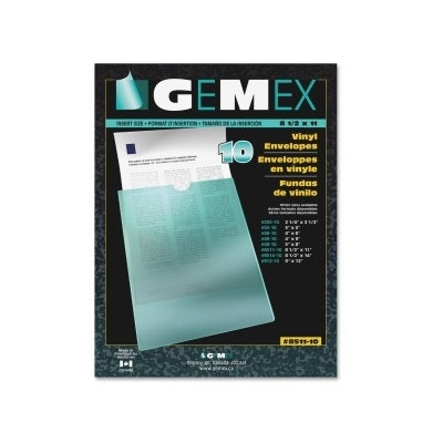Envelope-Vinyl 2-1/4X3-1/2" With Thumbhole, Clear 10/Pack