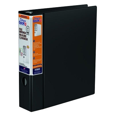 Binder-Deluxe Quickfit Hd 2" Quickload D-Ring Black