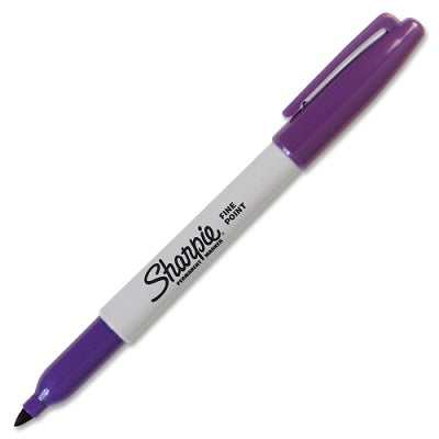 Marker-Permanent, Sharpie Fine, Purple,12/pk