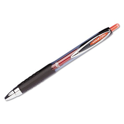 Pen-Retractable, Uni-Ball 207 Gel, 0.7Mm Red,12/pk
