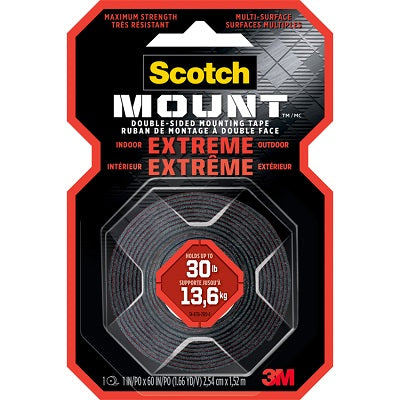 Mounting Tape-Indoor/Outdoor Mount, 1" X 60"