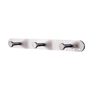 Coat Hook-Nail Head 3-Hook, Silver