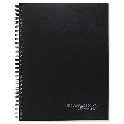 Notebook-Cambridge, Coil Hard Cover 9-3/8X7-11/16 Black