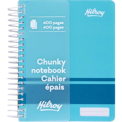 Notebook-Chunky, 4-1/4" X 5-1/2" 400 Page, Aqua