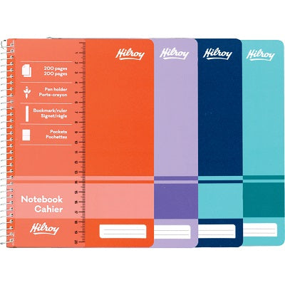 Notebook-Colourhide 6" X 8-1/4" 200 Pages, Assorted
