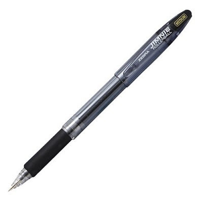 Pen-Stick, Jimnie Ballpoint, 1.0Mm Black /Clear Barrel 12/pk