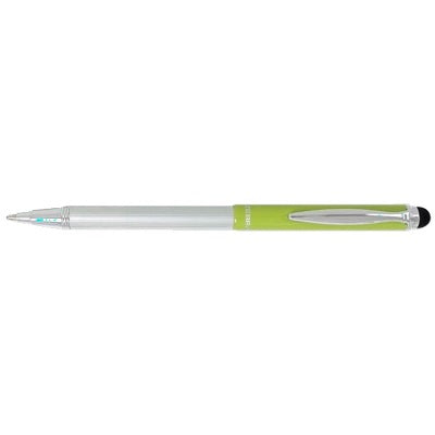 Stylus Pen-Telescopic Ballpoint,1.0Mm Light Green/Black Ink
