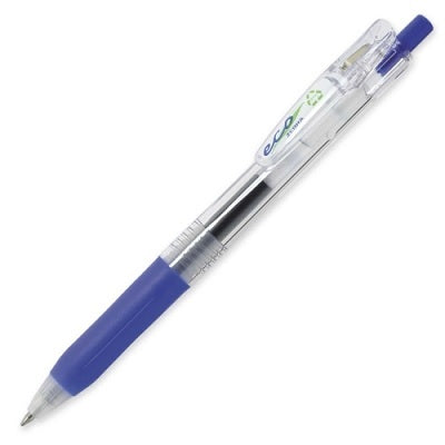Pen-Retractable, Sarasa Clip Eco Gel, 0.7Mm Blue 12/pk