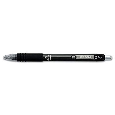 Pen-Retractable, Z-Grip Gel Roller, 0.7Mm Black 12/pk