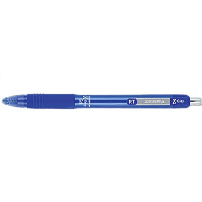 Pen-Retractable, Z-Grip Gel Roller, 0.7Mm Blue 12/pk