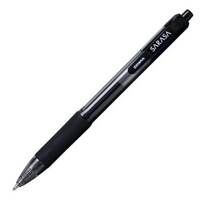 Pen-Retractable, Sarasa Gel 1.0 Mm Black 12/pk