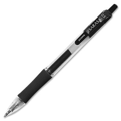 Pen-Retractable, Sarasa Gel 0.5Mm Black 12/pk