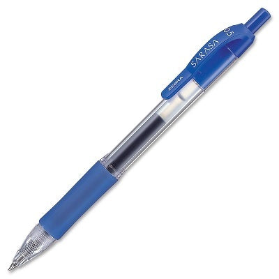 Pen-Retractable, Sarasa Gel 0.5Mm Blue 12/pk