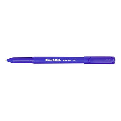 Pen-Stick, Write Bros Ballpoint, Medium Blue, 60/Box -46215