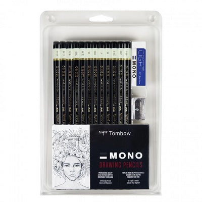 Pencil Set-Drawing, Mono Professional 12 Degrees