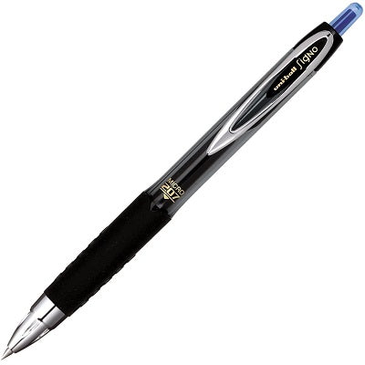 Pen-Retractable, Uni-Ball 207 Gel, 0.5Mm Blue ,12/pk