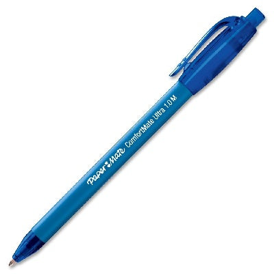 Pen-Retractable, Comfortmate Ballpoint, Medium Blue,12/pk
