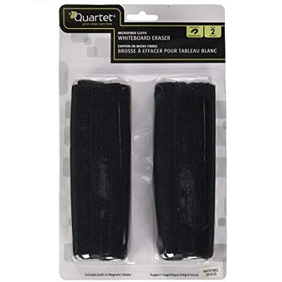 Eraser-Whiteboard, Quartet Microfiber Cloth, 2/Pack