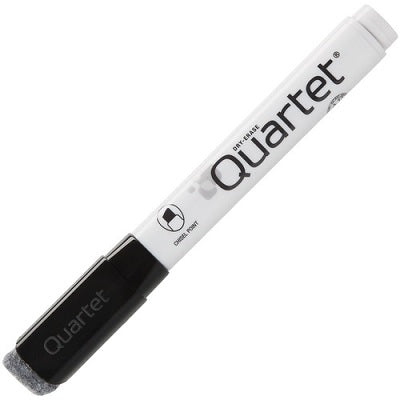 Marker-Dry Erase, Quartet, Chisel Tip, Black,12/Pk