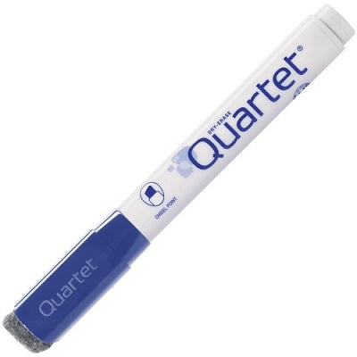 Marker-Dry Erase, Quartet, Chisel Tip, Blue,12/Pk