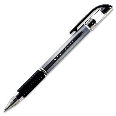 Pen-Roller, Uni-Ball Gel Grip, Medium Black ,12/pk