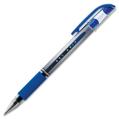 Pen-Roller, Uni-Ball Gel Grip, Medium Blue ,12/pk