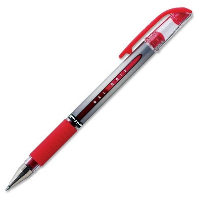 Pen-Roller, Uni-Ball Gel Grip, Medium Red ,12/pk