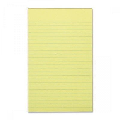 Figuring Pad-5X8 Narrow Ruled Canary 64 Sheet