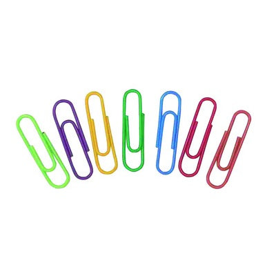 Paper Clips-Vinyl 28Mm 100 Assorted