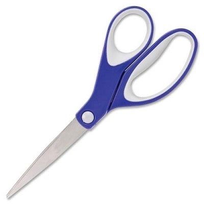 Scissors-Kleenearth 8" Straight Soft Handle, Blue