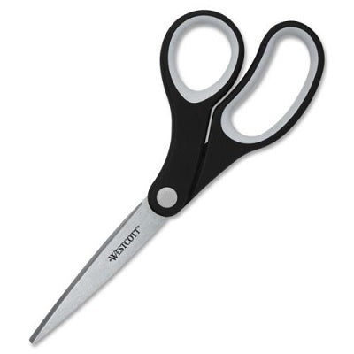Scissors-Kleenearth 8" Bent Soft Handle, Black