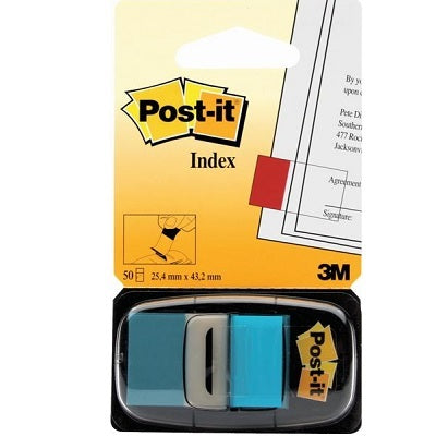 Flags-Post-It, Plain 1X1.7" Bright Blue