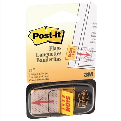 Flags-Post-It, Message, Sign Here Icon