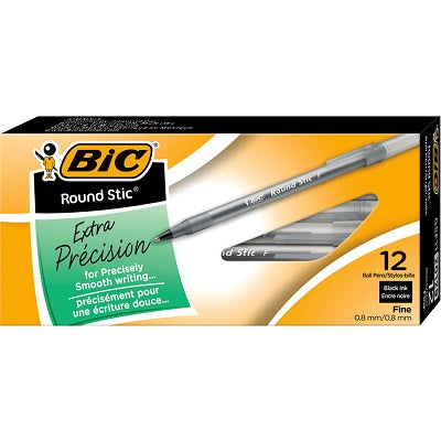 Pen-Stick, Round Stic Ballpoint, Fine Black -Gsf11