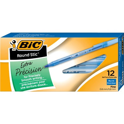 Pen-Stick, Round Stic Ballpoint, Fine Blue -Gsf11