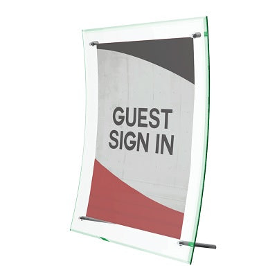 Sign Holder-Curved, 8.5X11