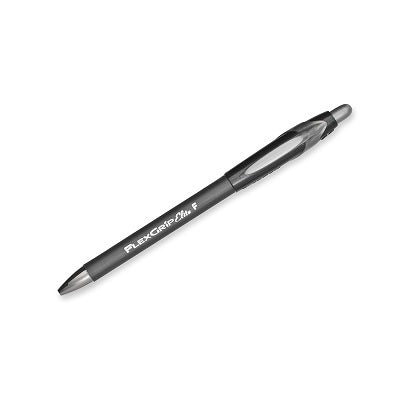 Pen-Retractable, Flexgrip Elite Ballpoint, Fine Black,12/pk