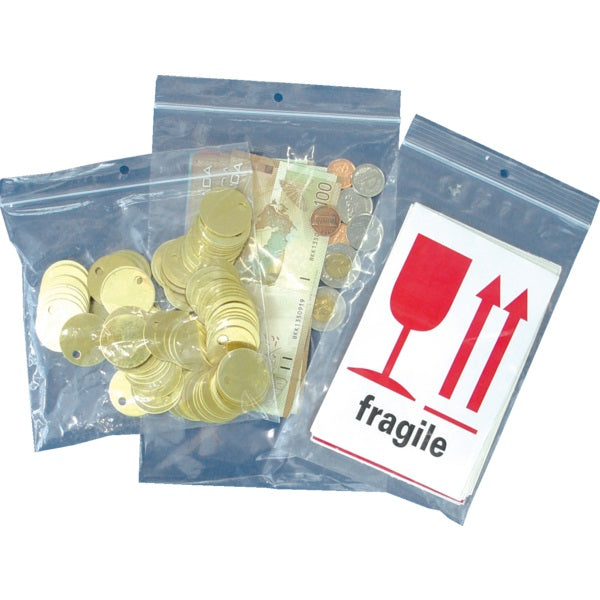 Bags-Reclosable Poly, 4X6, 2Mil, Clear 1000/Bx