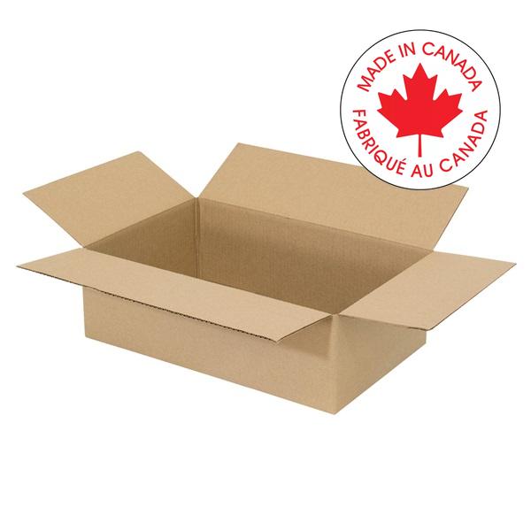 Box-Shipping, Corrugated 12 X 12 X 4, Kraft 25/Pack