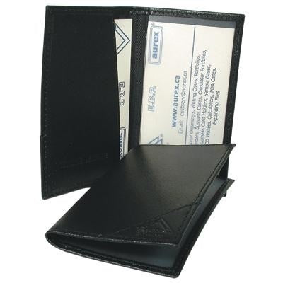 Business Card Holder-Leather Pocket, Black