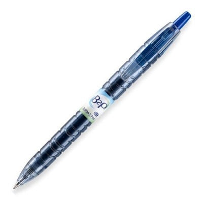 Pen-Retractable, Begreen Bottle To Pen Gel, Medium Blue,12/pk