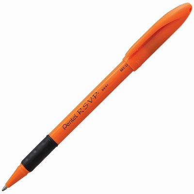 Pen-Stick, R.S.V.P. Safety, 1.0Mm Orange Barrel, Black,12/pk