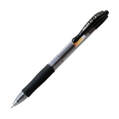 Pen-Retractable, G-2 Gel Roller, 1.0Mm Black,12/pk