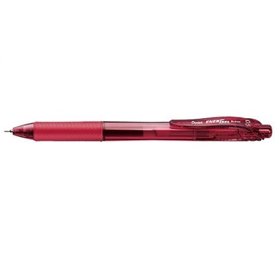 Pen-Retractable, Energel X Gel Roller, 0.5Mm Red,12/pk
